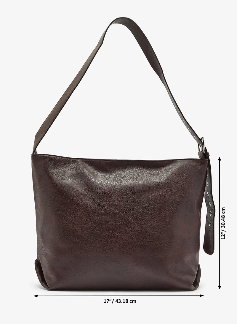 ELLA Brown Classic Slouch Tote Bag for Women | Best Price UAE